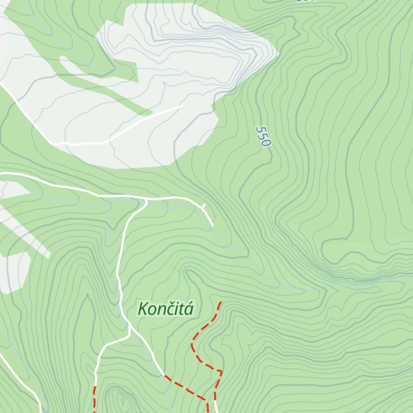 Map of Chata pod Končitou