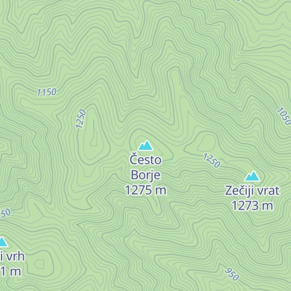 Map of Često Borje