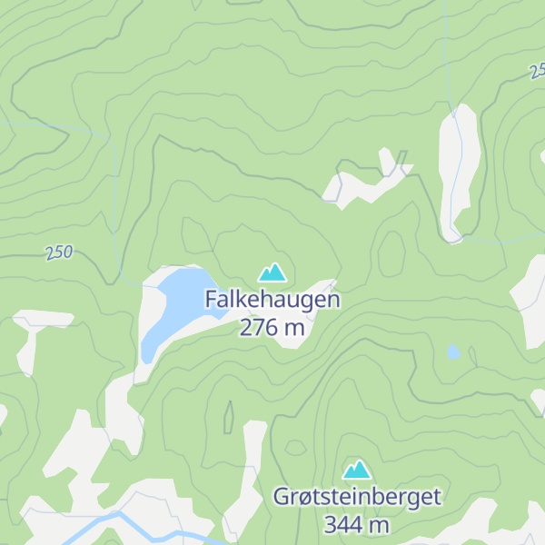 Map of Falkehaugen