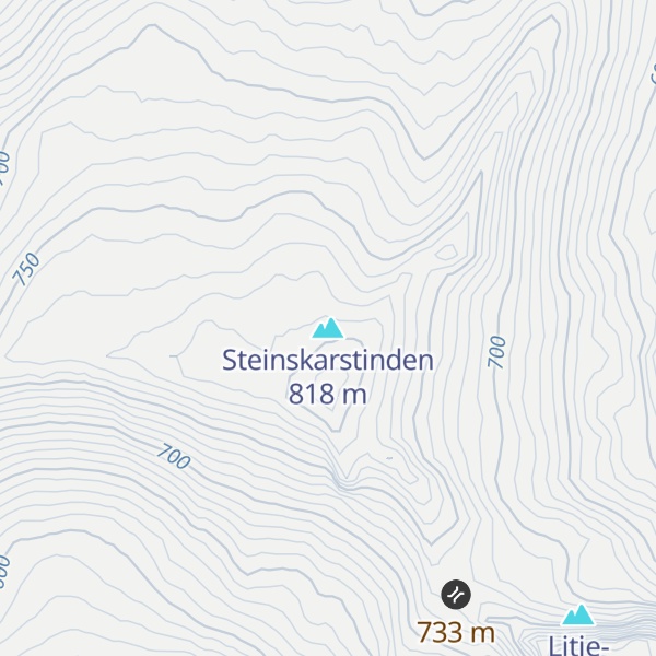 Map of Steinskarstinden
