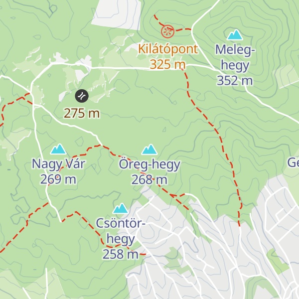 Map of Öreg-hegy