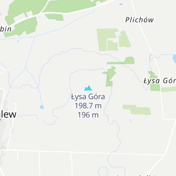 Map of Łysa Góra 198.7 m
