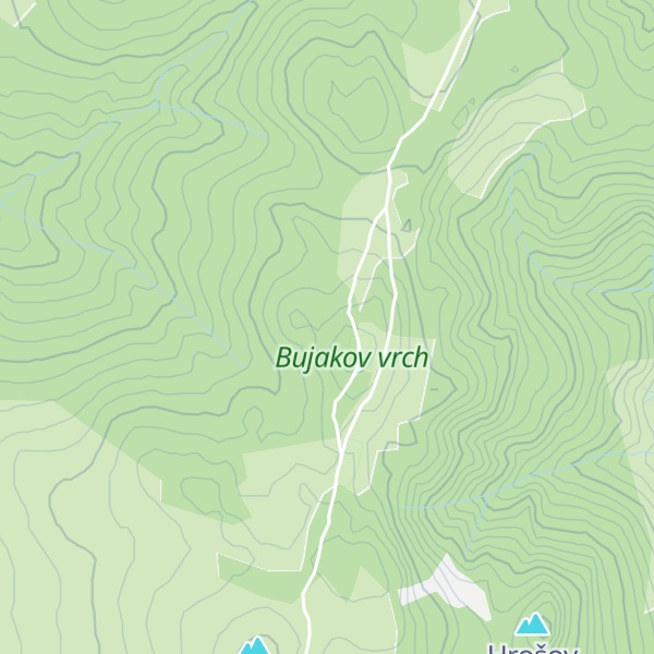 Map of Bujakov vrch