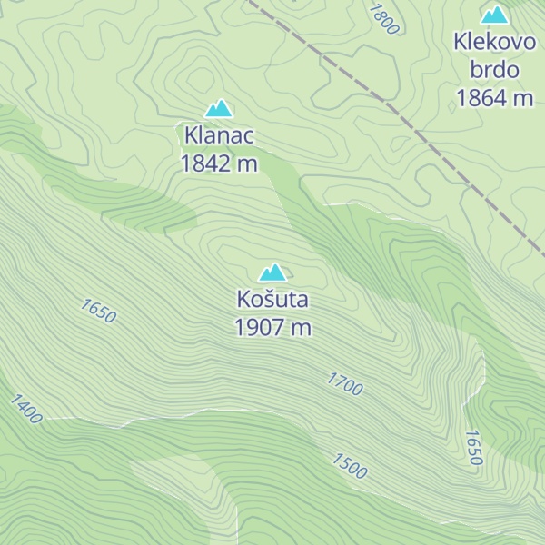 Map of Košuta