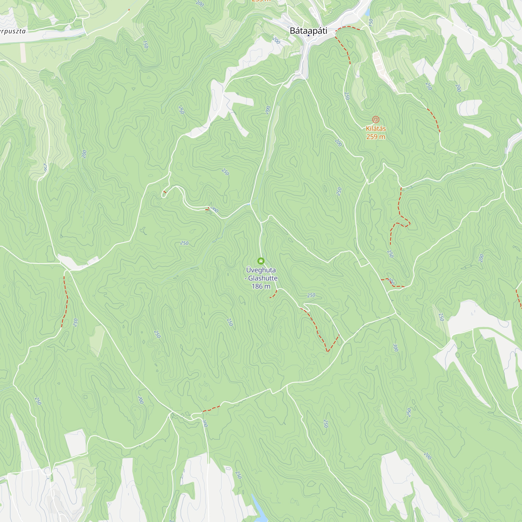 Üveghuta - Glashütte map