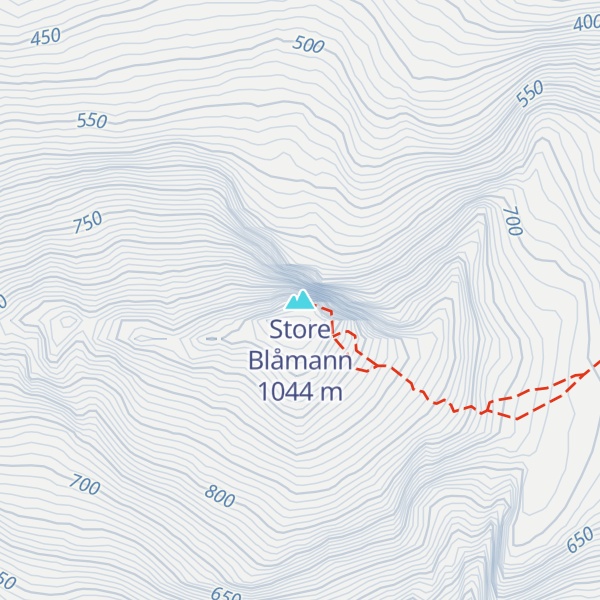Map of Store Blåmann