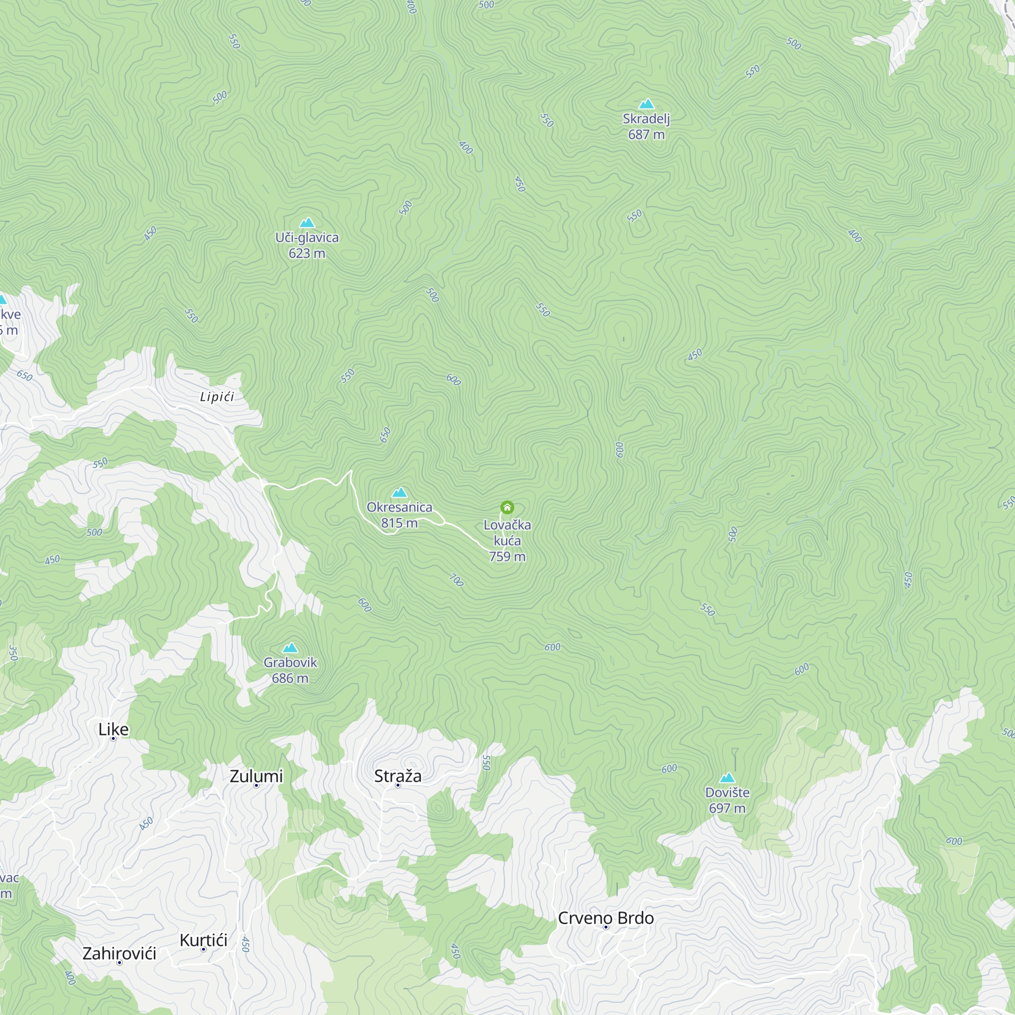 Lovačka kuća map