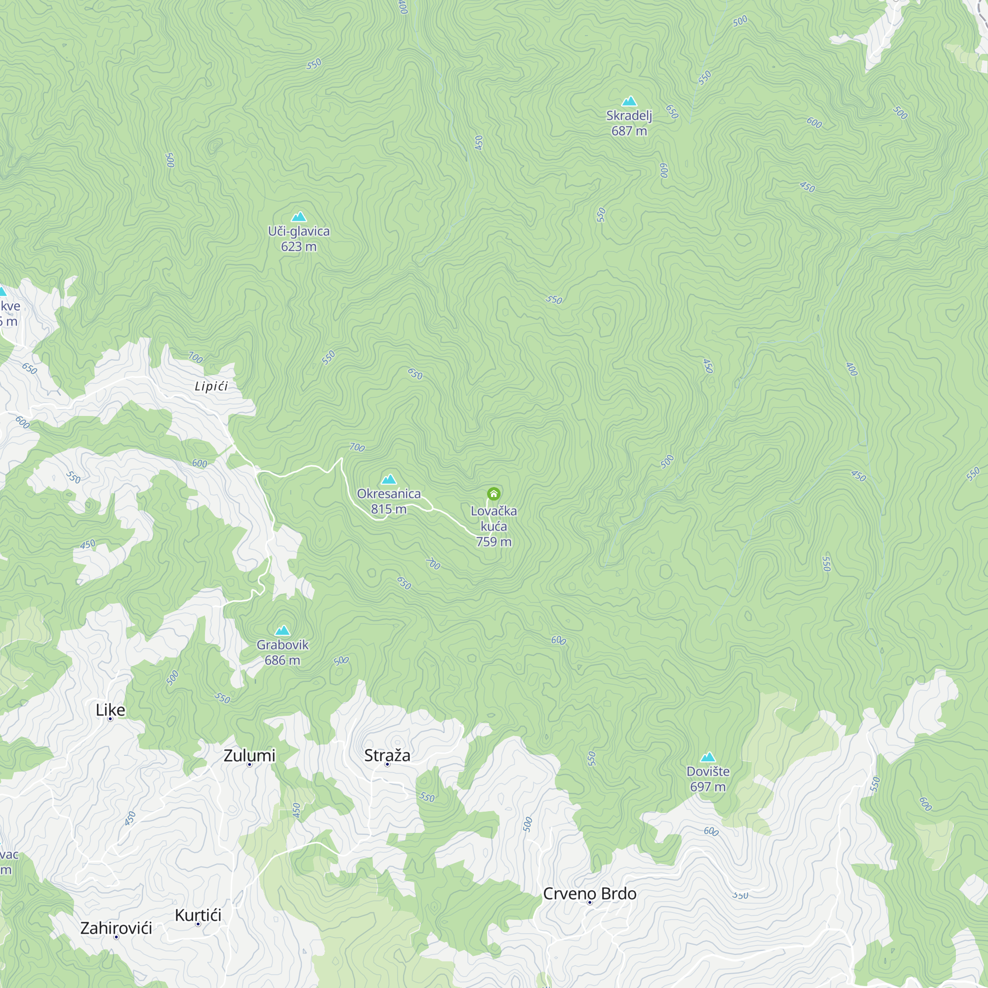 Lovačka kuća map