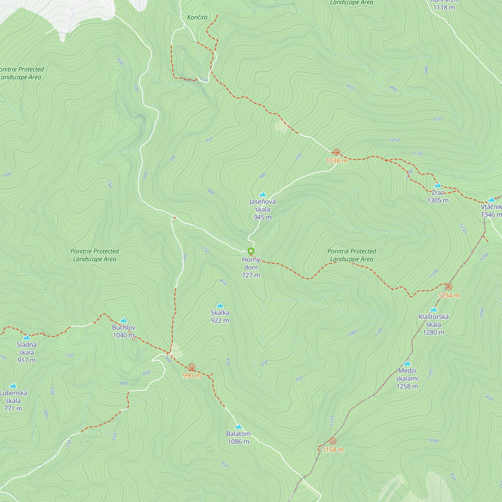 Horný dom map