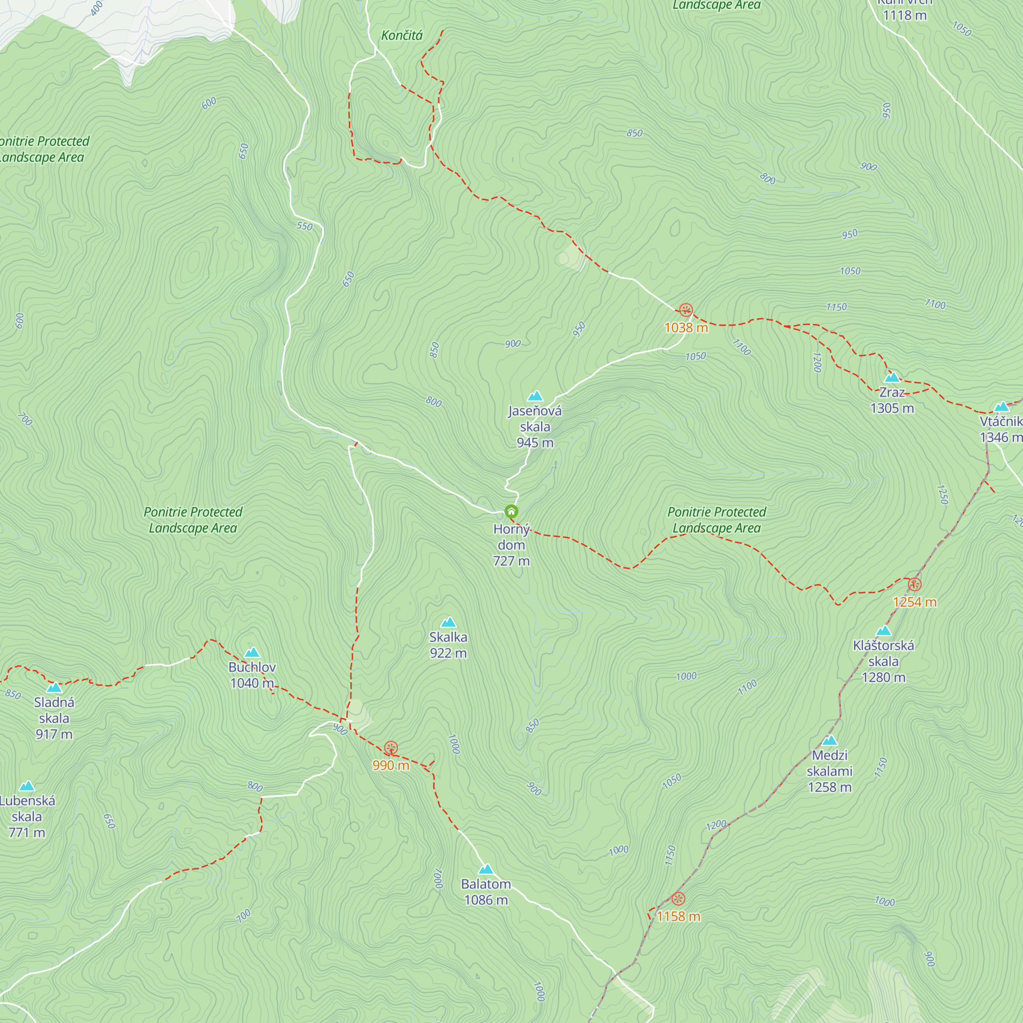 Horný dom map