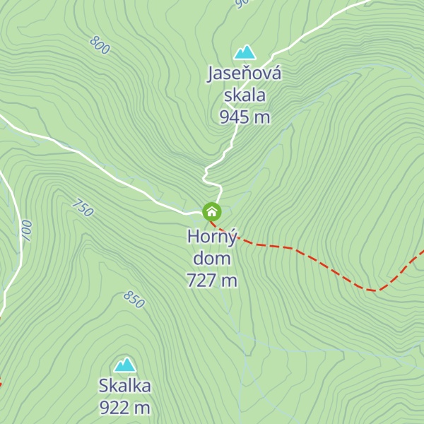 Map of Horný dom
