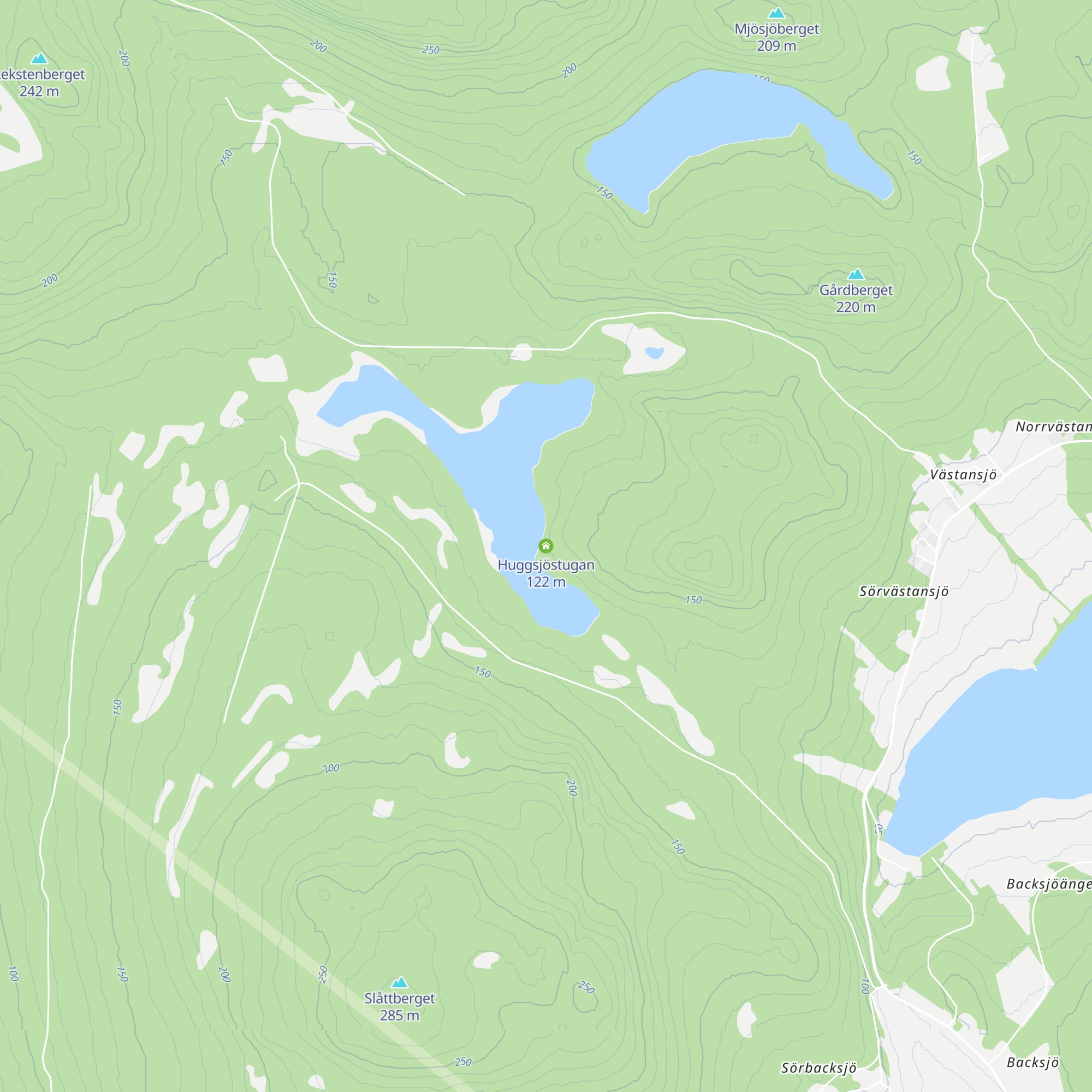 Huggsjöstugan map