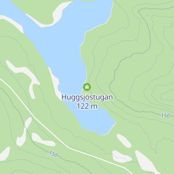 Map of Huggsjöstugan