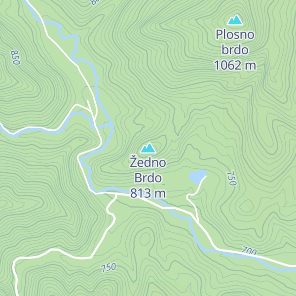 Map of Žedno Brdo