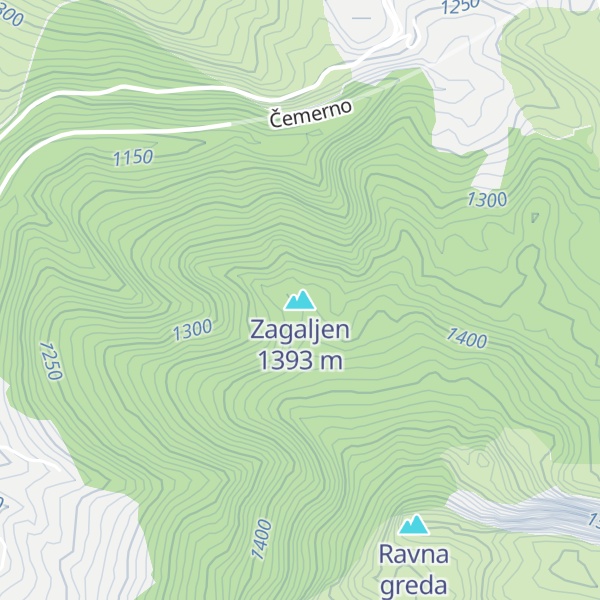 Map of Zagaljen