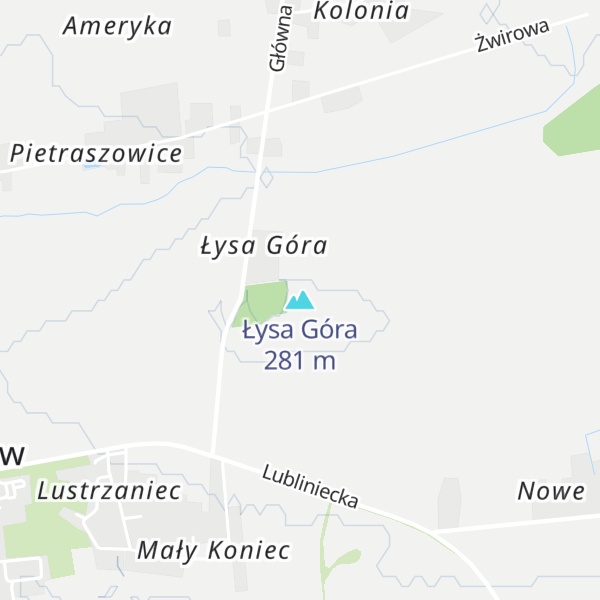 Map of Łysa Góra