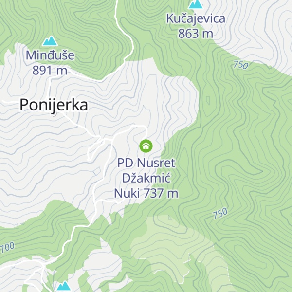 Map of PD Nusret Džakmić Nuki