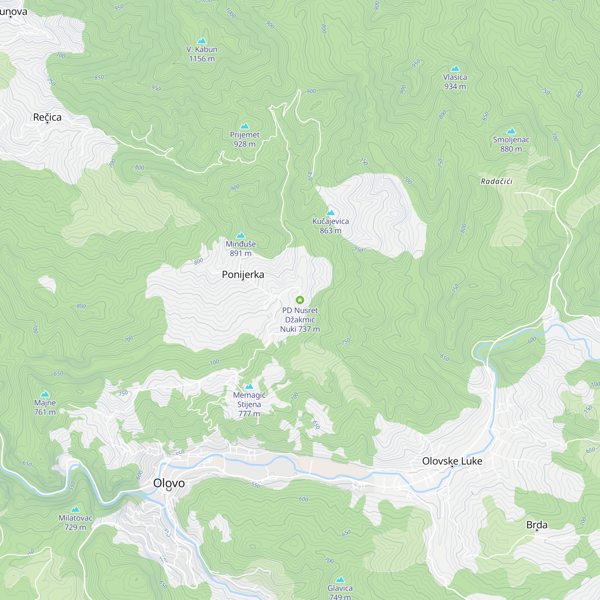 PD Nusret Džakmić Nuki map