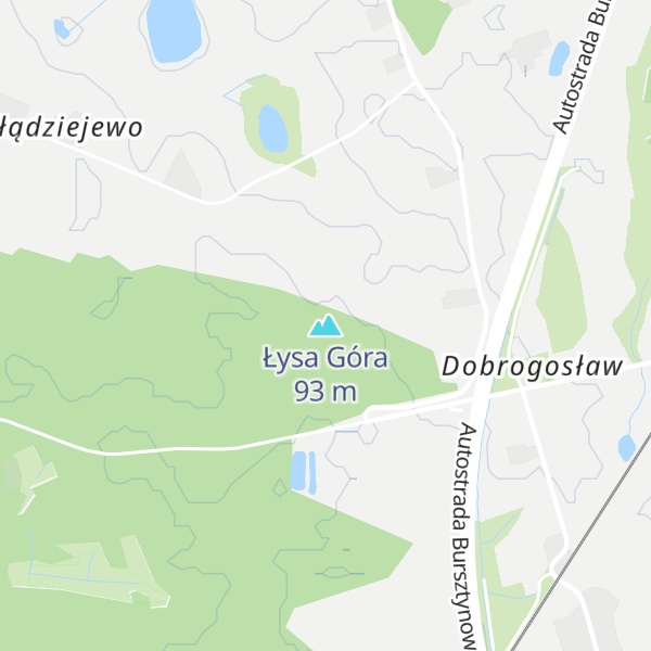 Map of Łysa Góra