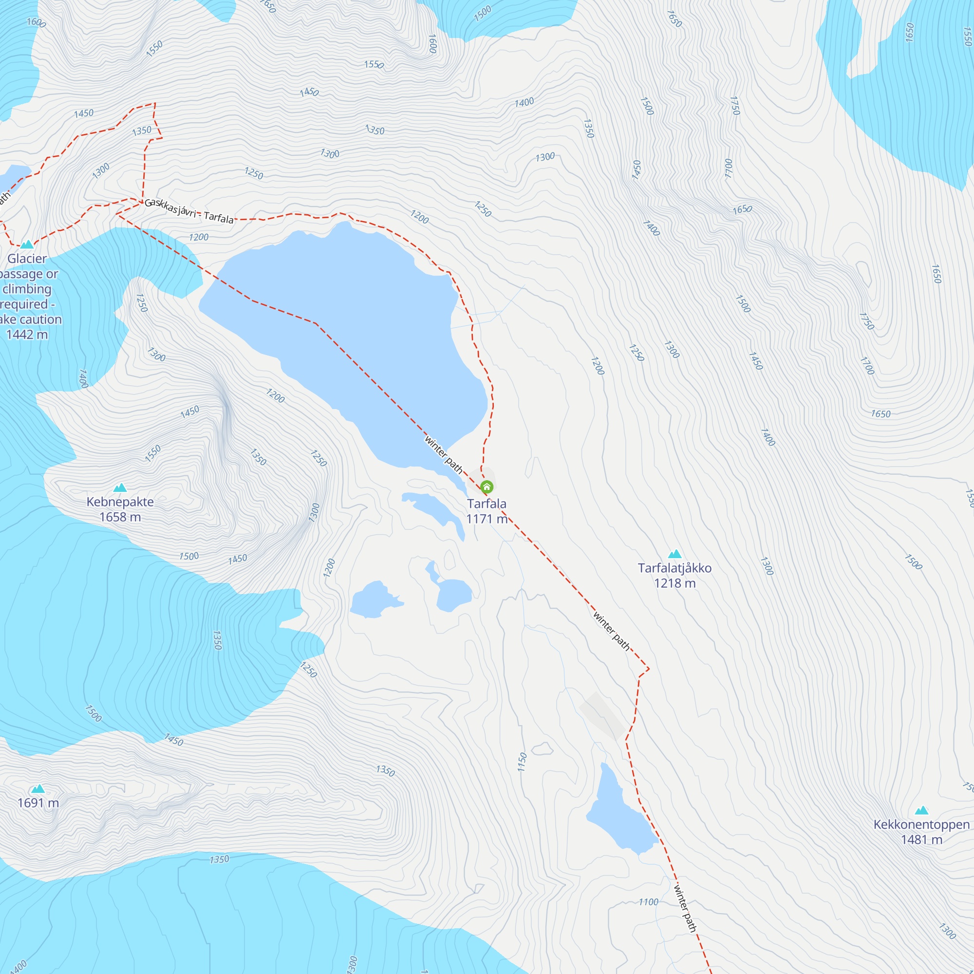 Tarfala map