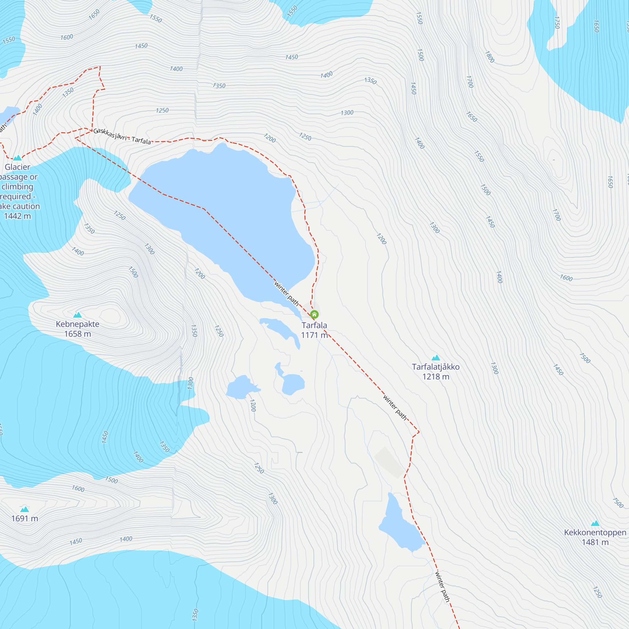 Tarfala map