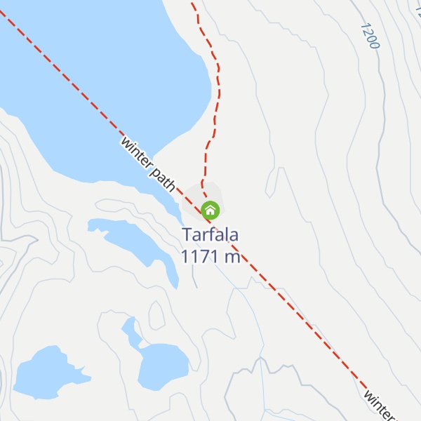 Map of Tarfala