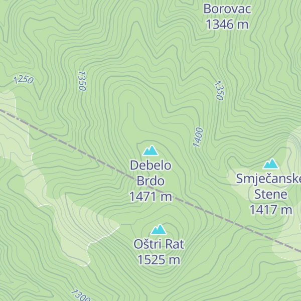Map of Debelo Brdo