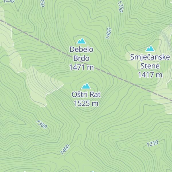 Map of Oštri Rat