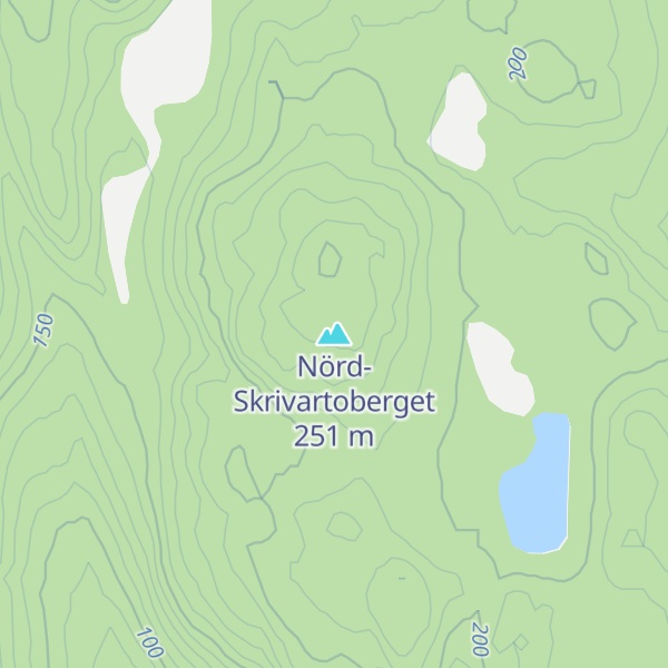 Map of Nörd-Skrivartoberget