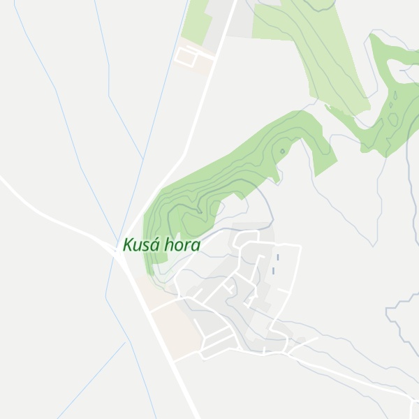 Map of Kusá hora