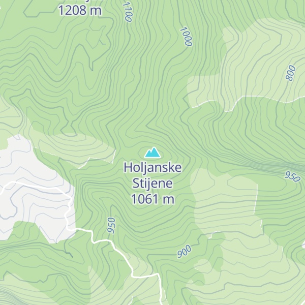Map of Holjanske Stijene