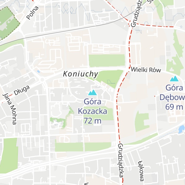 Map of Góra Kozacka