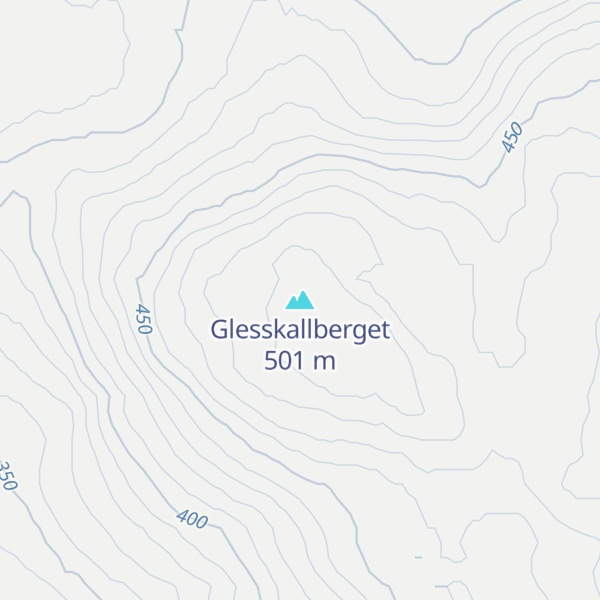Map of Glesskallberget