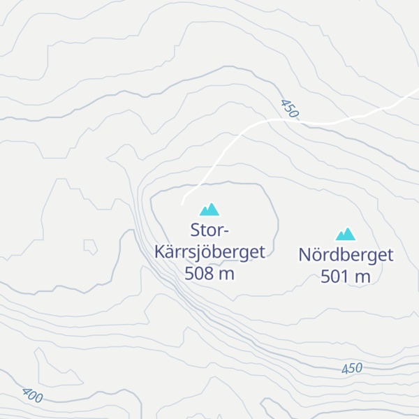 Map of Stor-Kärrsjöberget