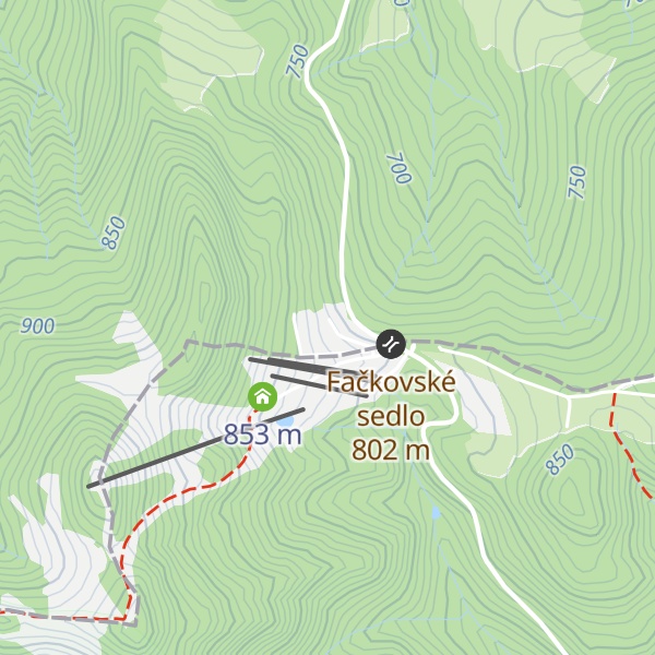 Map of Horský hotel Kľak