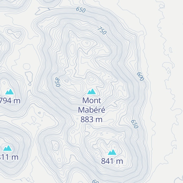 Map of Mont Mabéré