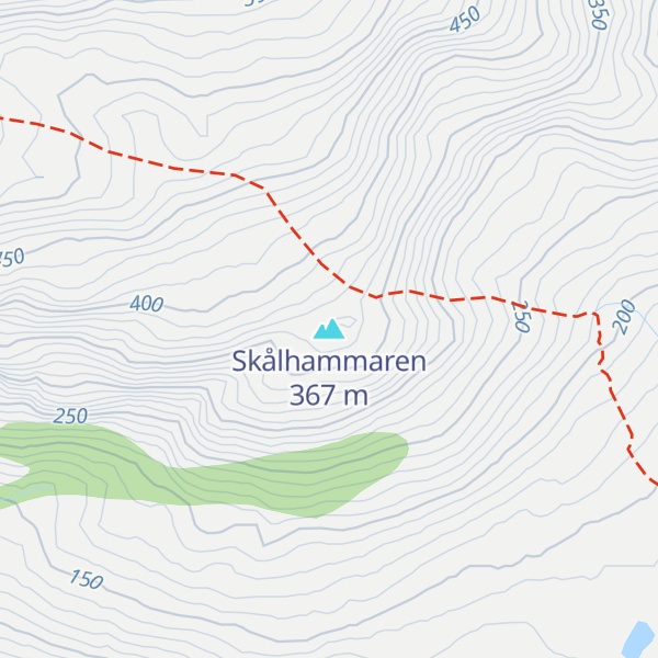 Map of Skålhammaren