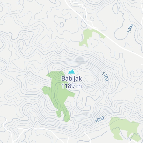 Map of Babljak