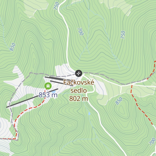 Map of Salaš Kľak
