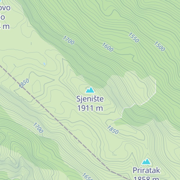 Map of Sjenište