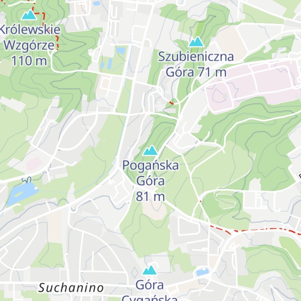 Map of Pogańska Góra