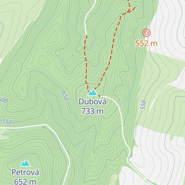Map of Dubová