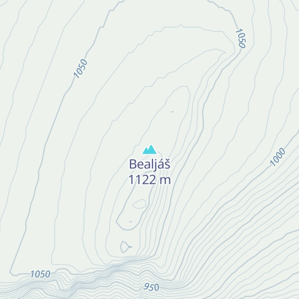 Map of Bealjáš