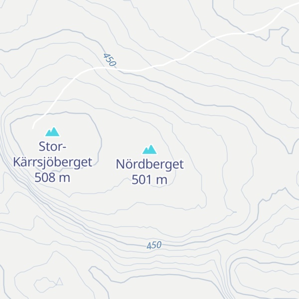 Map of Nördberget