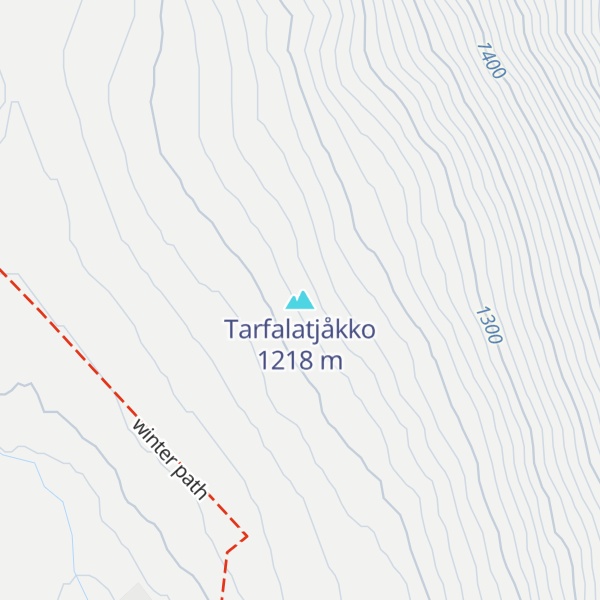Map of Tarfalatjåkko