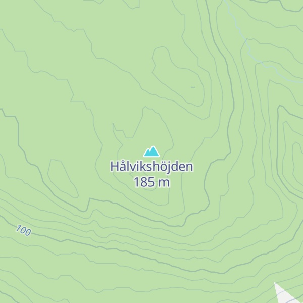 Map of Hålvikshöjden