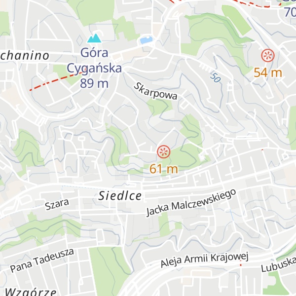 Map of Winna Góra