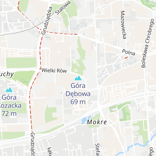 Map of Góra Dębowa