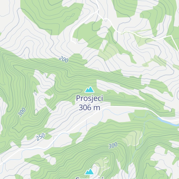 Map of Prosjeci