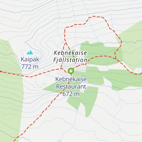 Map of Kebnekaise Restaurant